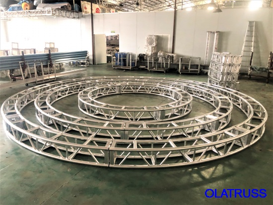 OLA new circle truss test in factory