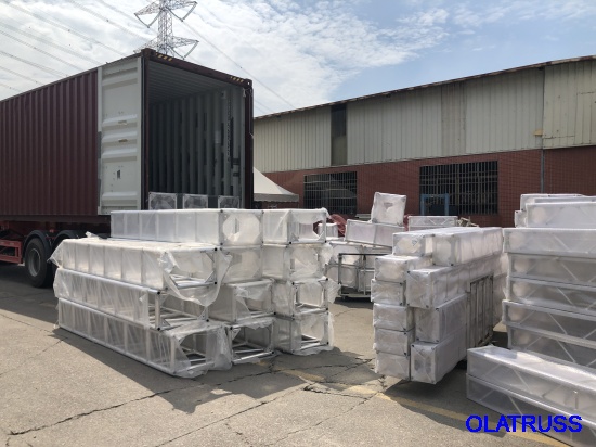 Last week at the factory loaded new truss and stage to Nepal