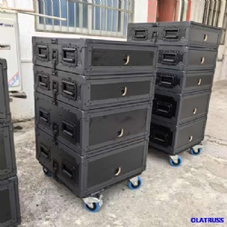 Stack rack U case with door