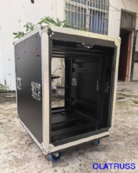 12U sliding door rack case